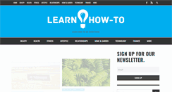 Desktop Screenshot of learnhow-to.com